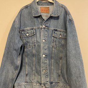 Vintage Guess Oversized Denim Jean Jacket